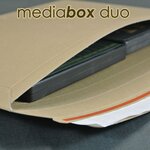 Lot de 100 enveloppes carton media-box duo pour 2 dvd / bluray