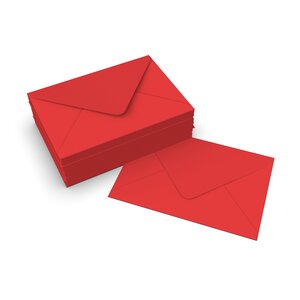 Lot de 100 enveloppe clariana rouge foncée 114x162 mm (c6)