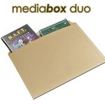 Lot de 1000 enveloppes carton media-box duo pour 2 dvd / bluray