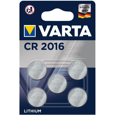 Cr2016 (6016) piles bouton lithium  3 v varta
