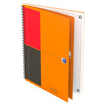 Cahier à spirales oxford notebook b5 17 6 x 25 cm – blanc ligné - 160 pages