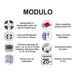 Module De Classement Modulo Ecoblack 5 Tiroirs Ouverts - Gris Foncé - Exacompta
