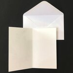 Carte Sincères Condoléances Argenté Brillant avec Enveloppe Blanche 10x16 5cm
