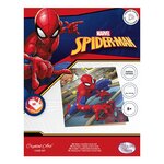 Carte Crystal Art à diamanter - Spiderman - 18 x 18 cm