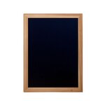 Tableau ardoise noire woody 30x40 cm + 1 feutre-craie blanc waterproof - securit