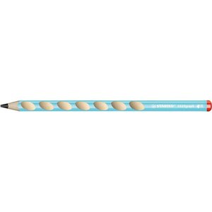 Crayon graphite easygraph b droitier bleu clair x 12 stabilo