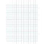 Cahier de brouillon 17x22 cm, 96 pages 56 g/m²  grands carreaux Seyès (paquet 10 x 48 feuilles)
