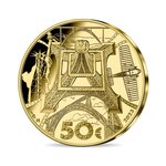 Gustave Eiffel - 100 ans de sa disparition Monnaie de 50€ Or 1/4 oz