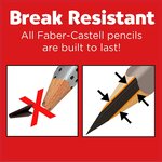FABER-CASTELL Crayon graphite Jumbo GRIP, blister de 2