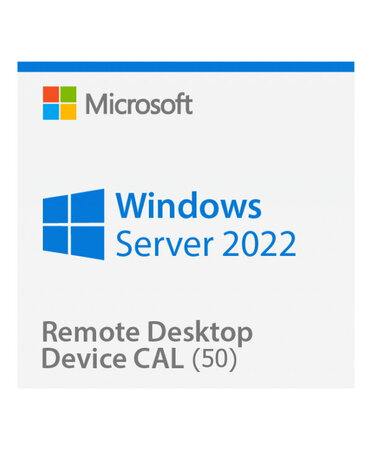 Microsoft Windows Server 2022 Remote Desktop Services (RDS) 50 device connections - Clé licence à télécharger