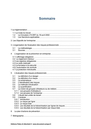 Document unique d'évaluation des risques professionnels métier (Pré-rempli) : Recrutement  - Recruteur - Version 2024 UTTSCHEID