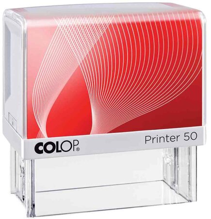 Tampon encreur Printer 50, 7 lignes, avec bon d'achat COLOP
