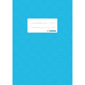 Protège-cahiers, format A5, en PP, couverture bleu HERMA