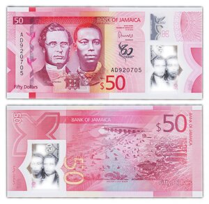 Billet de Collection 50 Dollars 2022 Jamaique - Neuf - P96 - 60ans de l'indépendance