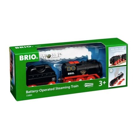 Brio World Locomotive a piles a vapeur - Accessoire Circuit de train en bois avec vraie vapeur ! - Ravensburger - Des 3 ans - 33884