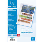 Sachet 100 Pochettes Polypropylène Lisse 12/100e - A5 - Cristal - X 10 - Exacompta