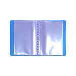Protège-documents photos polypropylène 12.5 x 16.5 cm - 40 vues  - bleu ciel