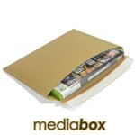 Lot de 5 enveloppes carton media-box compatible lettre suivie / lettre max la poste