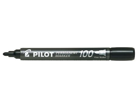 Marqueur permanent 100  pointe ogive  noir pilot